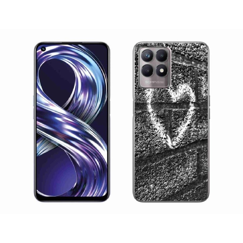 Gél borítás mmCase a Realme 8i készülékhez - szív a falon