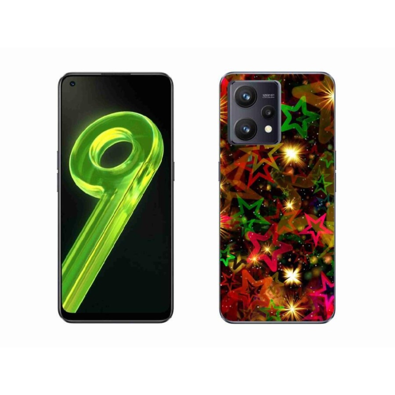 Gél borítás mmCase a Realme 9 4G készülékhez - színes csillagok