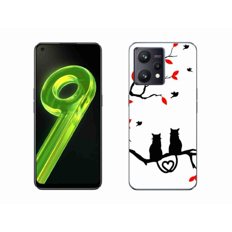 Gél borítás mmCase a Realme 9 4G-hez - macska szeretet