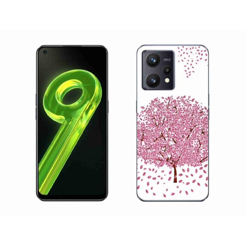 Gél borító mmCase a Realme 9 4G készülékhez - rajzfilmfa levelekkel