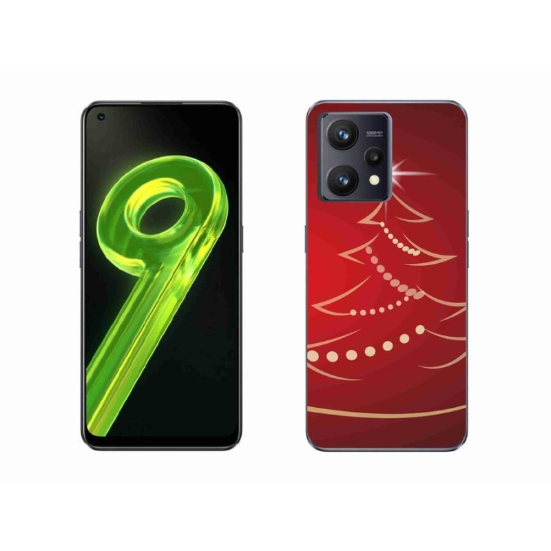 Gél borítás mmCase a Realme 9 4G-hez - karácsonyfa karikatúra