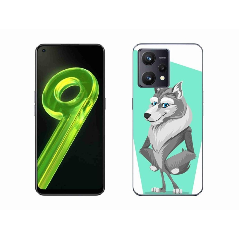 Gél borítás mmCase a Realme 9 4G készülékhez - rajzfilm farkas