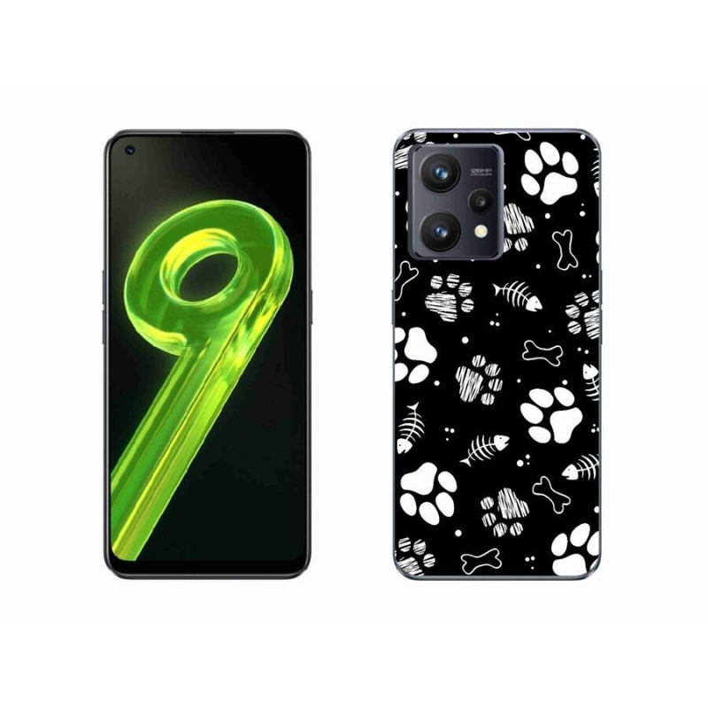 Gél borítás mmCase a Realme 9 4G készülékhez - kutyamancsok