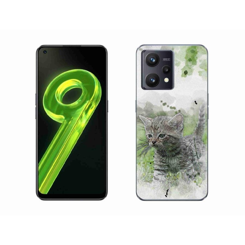 Gél borító mmCase mobilhoz Realme 9 4G - aranyos cica 1