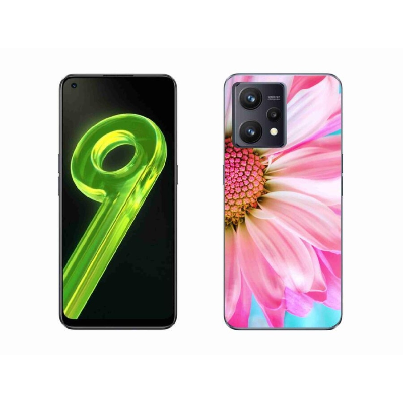 Gél borítás mmCase a Realme 9 4G készülékhez - rózsaszín virág