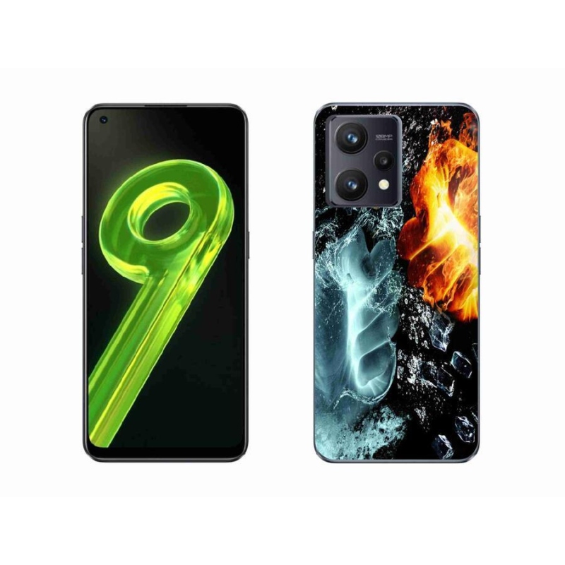 Gél borítás mmCase a Realme 9 4G-hez - víz és tűz
