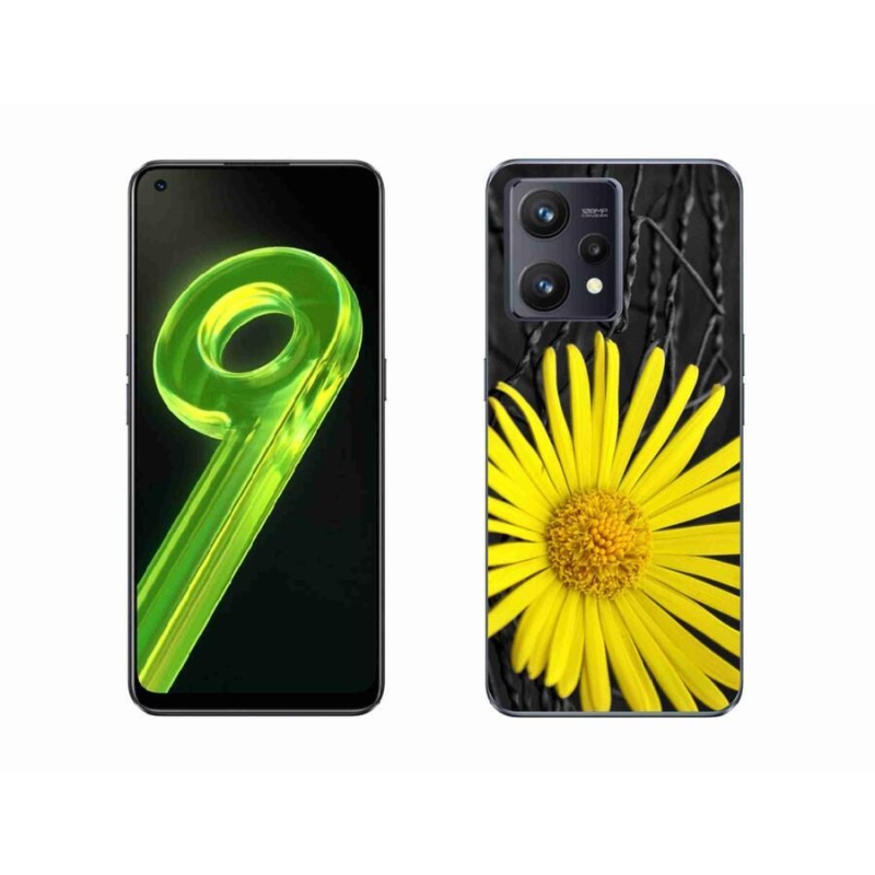 Gél borítás mmCase a Realme 9 4G készülékhez - sárga virág