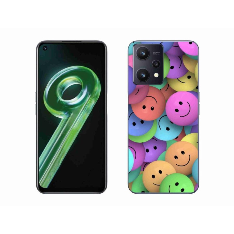 Gél borító mmCase mobilhoz Realme 9 5G - színes smiley-k