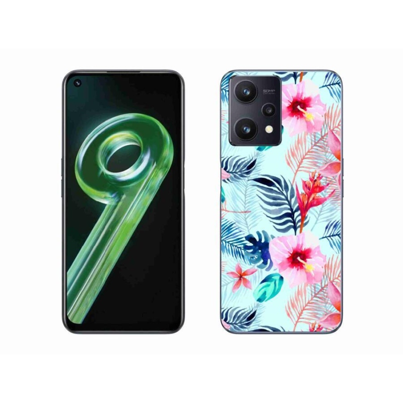 Gél borító mmCase a Realme 9 5G készülékhez - virágok
