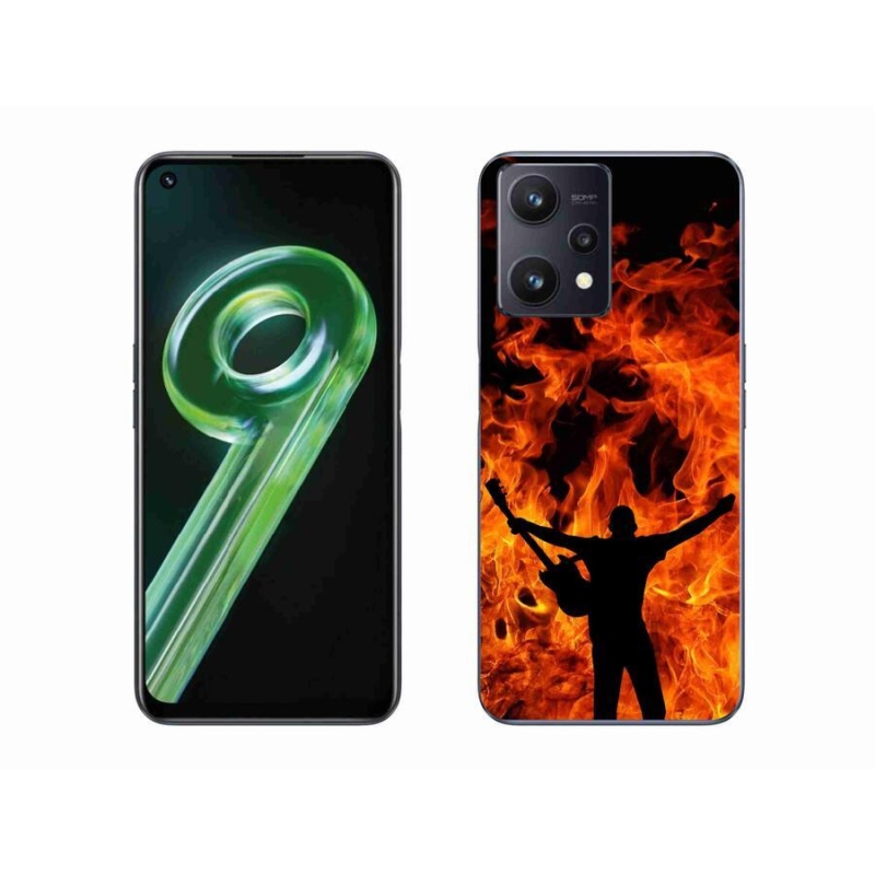 Gél borító mmCase mobil Realme 9 5G - zenész és tűz