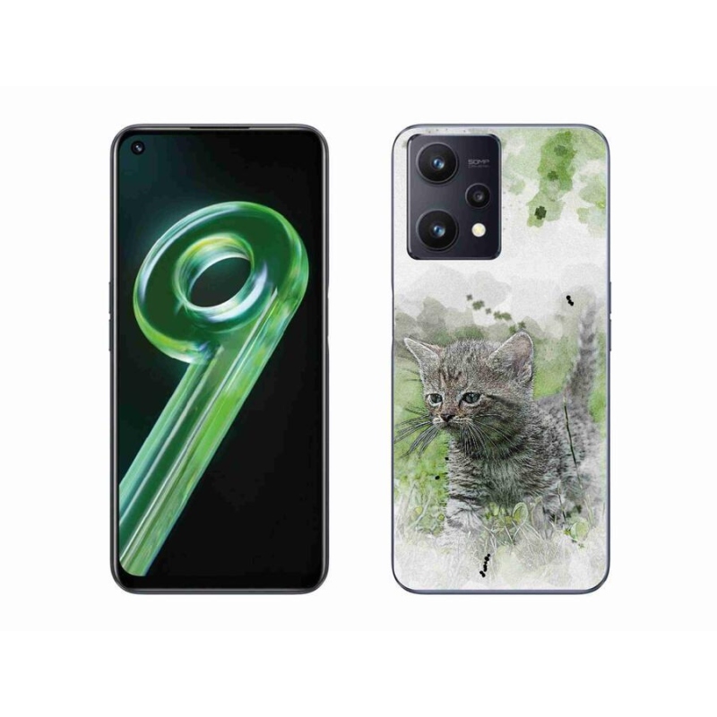 Gél borító mmCase mobilhoz Realme 9 5G - aranyos cica 1