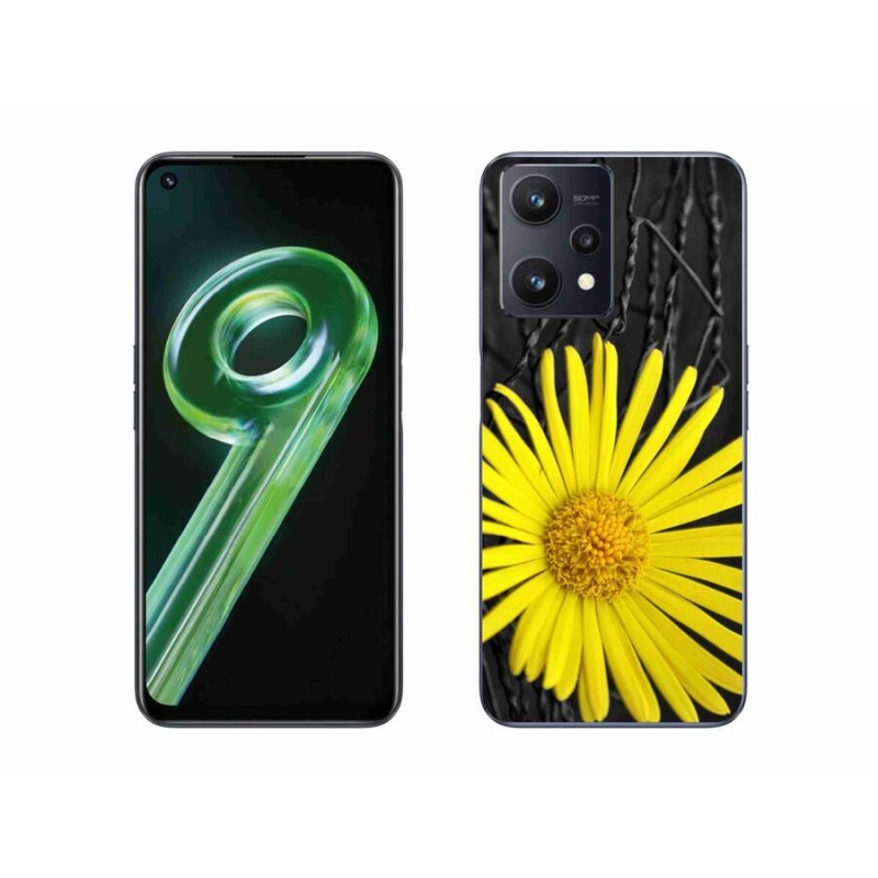 Gél borító mmCase a Realme 9 5G készülékhez - sárga virág