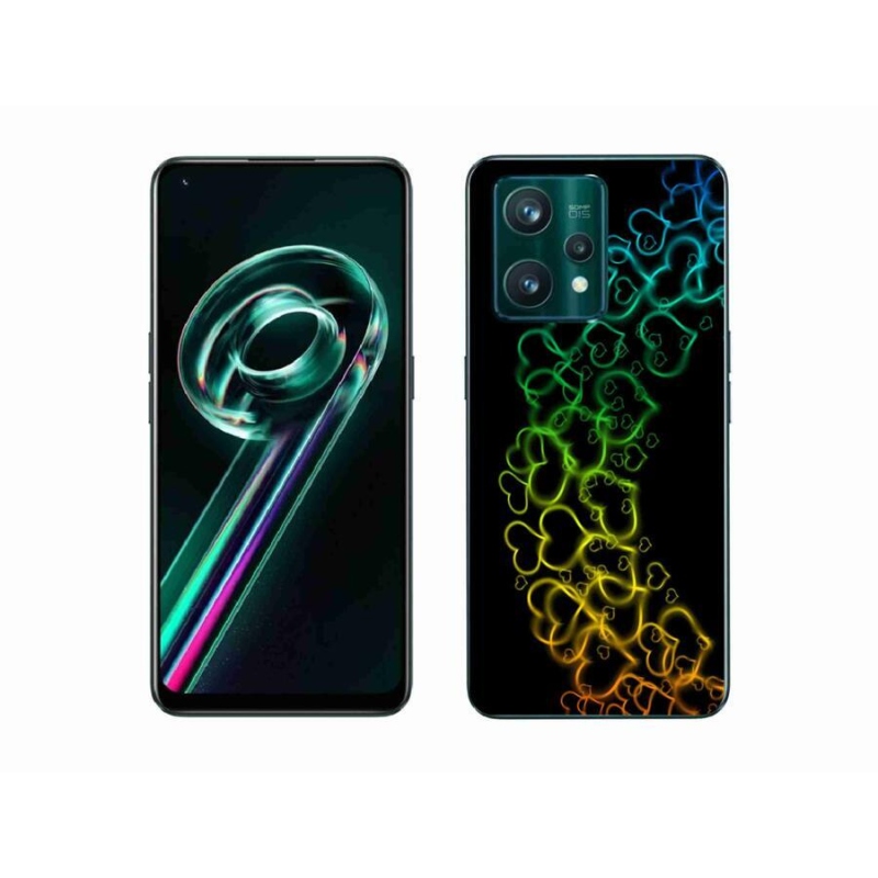 Gél borítás mmCase a Realme 9 Pro+ 5G készülékhez - színes szívek