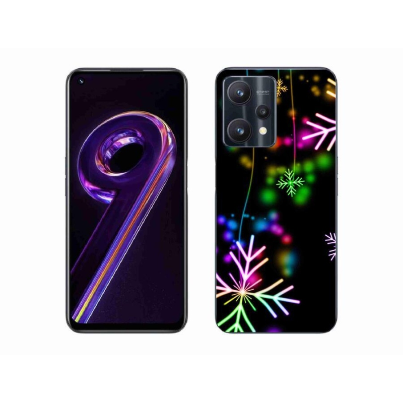 Gél borítás mmCase mobilhoz Realme 9 Pro 5G - színes pelyhekkel