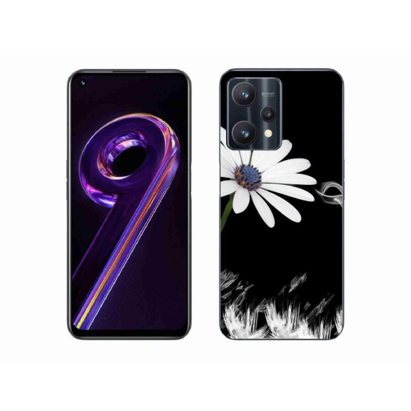 Gél borítás mmCase a Realme 9 Pro 5G készülékhez - fehér virág