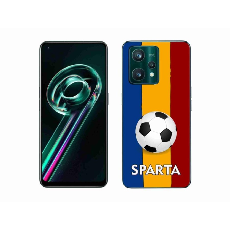 Gél borítás mmCase a Realme 9 Pro+ 5G számára - futball 1