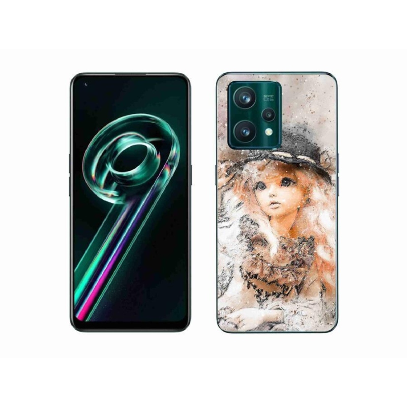 Gél borítás mmCase a Realme 9 Pro+ 5G készülékhez - lány kalapban