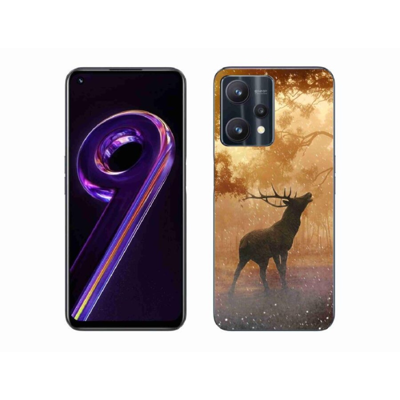 Zselés borítás mmCase a Realme 9 Pro 5G számára - szarvas a vadászaton