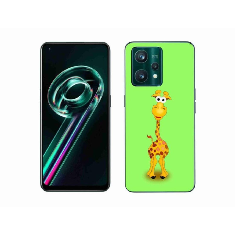 Gél borítás mmCase a Realme 9 Pro+ 5G számára - rajzfilm zsiráf