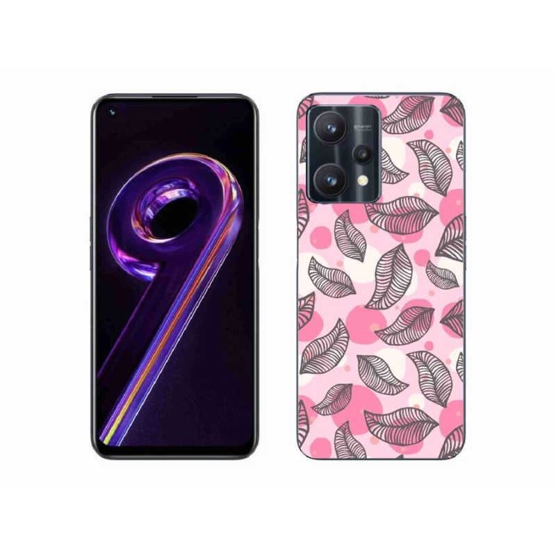 Gél borítás mmCase a Realme 9 Pro 5G számára - rajzfilmes hulló levelek