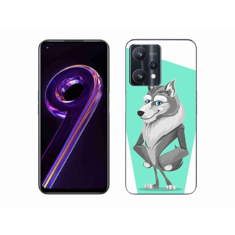 Gél borítás mmCase a Realme 9 Pro 5G számára - rajzfilm farkas