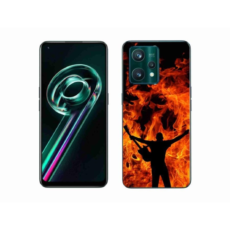 Gél borítás mmCase a Realme 9 Pro+ 5G számára - zenész és tűz