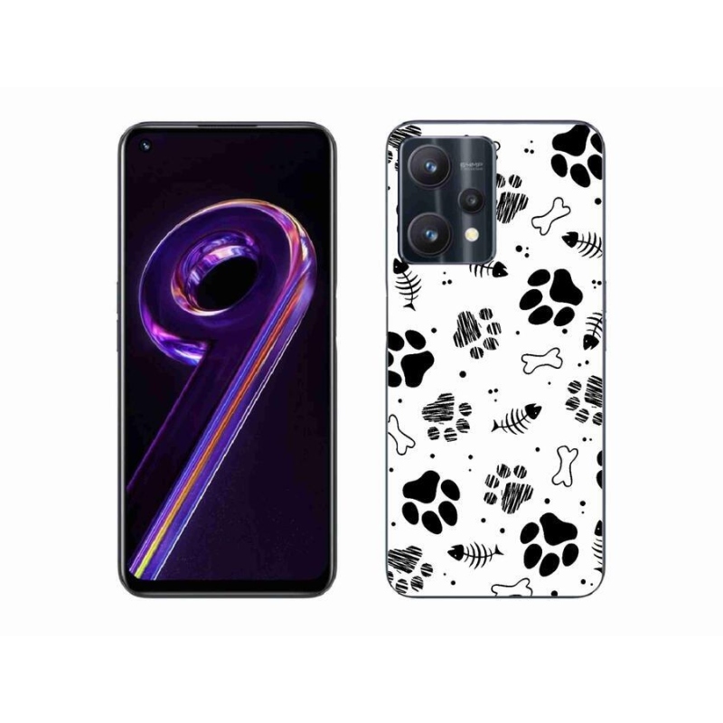 Gél borítás mmCase a Realme 9 Pro 5G készülékhez - kutyamancsok 1