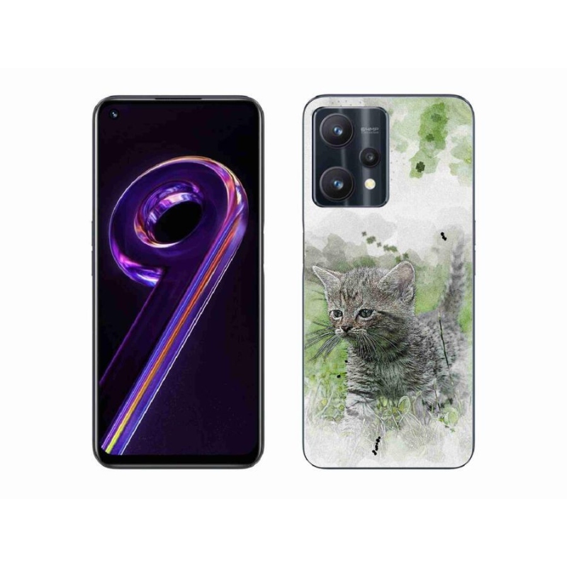 Gél borítás mmCase a Realme 9 Pro 5G készülékhez - aranyos cica 1