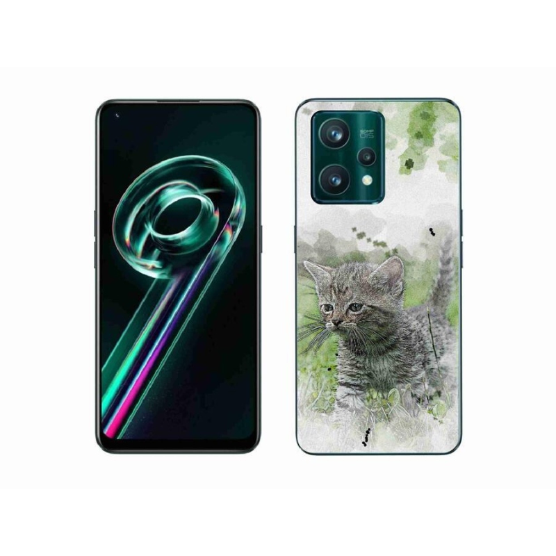 Gél borítás mmCase a Realme 9 Pro+ 5G készülékhez - aranyos cica 1