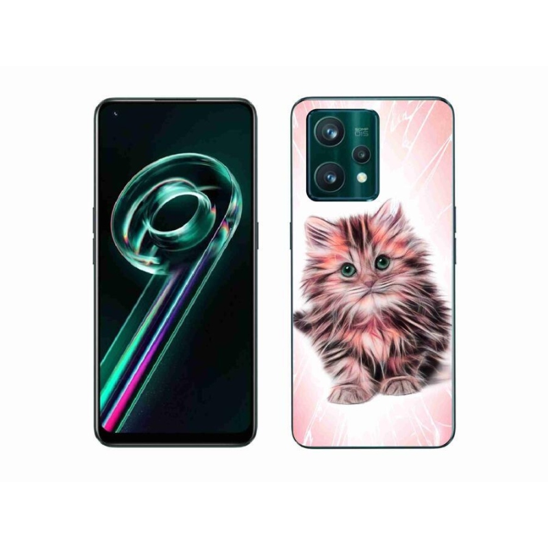 Gél borítás mmCase a Realme 9 Pro+ 5G számára - aranyos cica