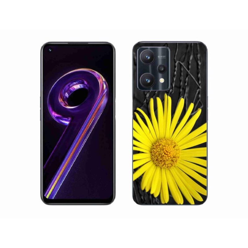 Gél borítás mmCase a Realme 9 Pro 5G készülékhez - sárga virág