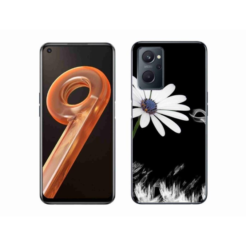 Zselés borítás mmCase a Realme 9i készülékhez - fehér virág