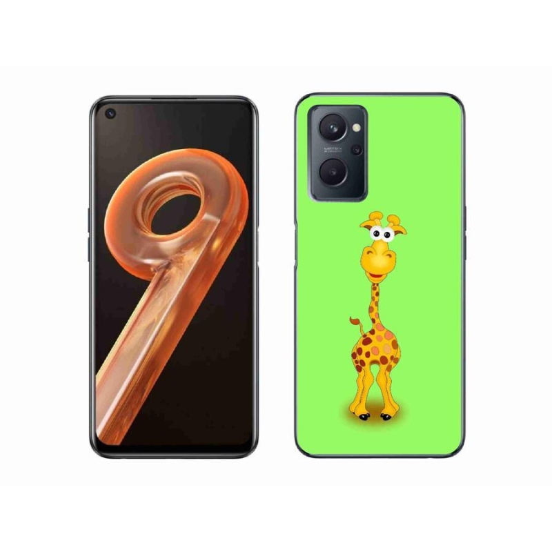 Zselés borító mmCase mobilhoz Realme 9i - rajzfilm zsiráf
