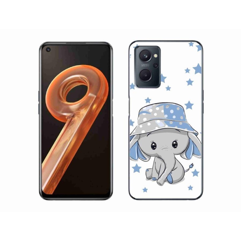 Zselés borítás mmCase a Realme 9i készülékhez - kék elefánt