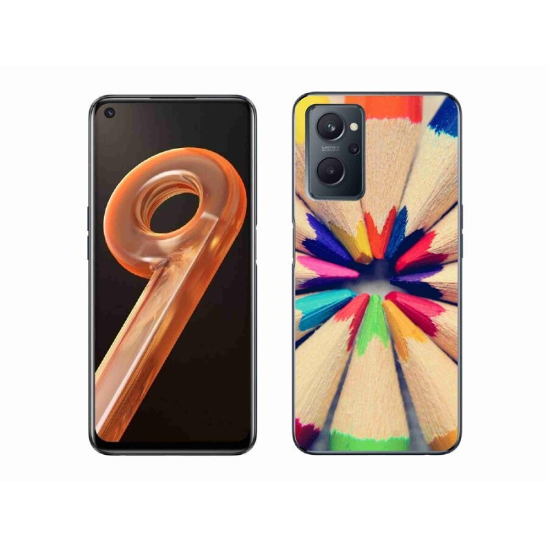 Gél borító mmCase a Realme 9i készülékhez - zsírkréták