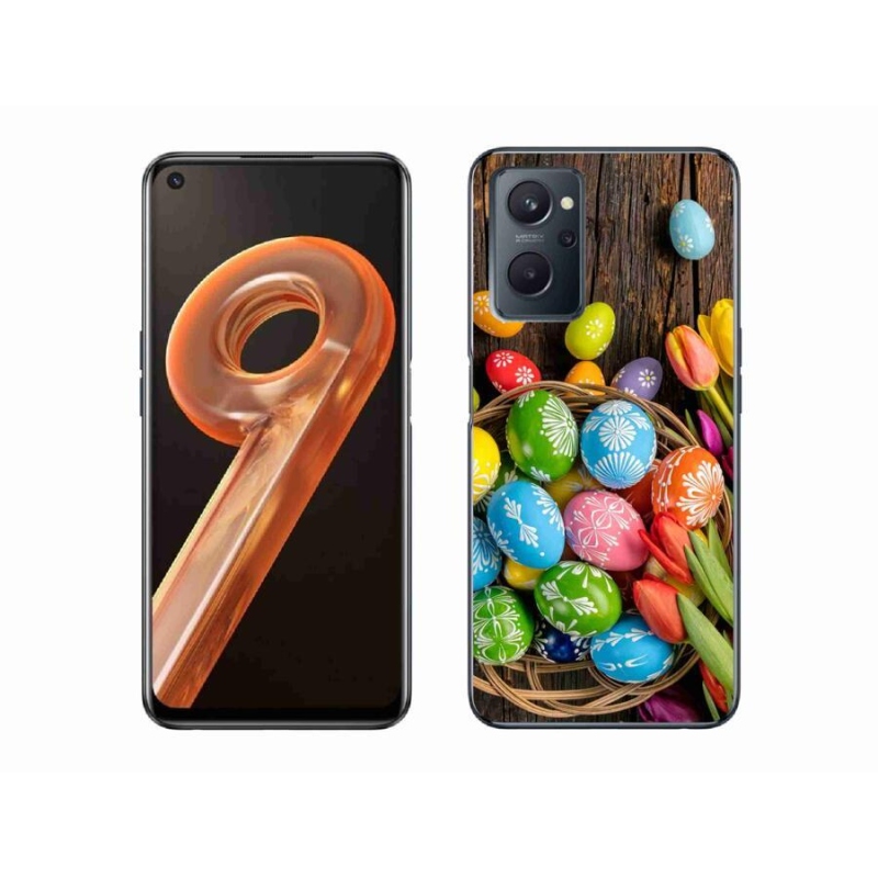Gél borító mmCase mobilhoz Realme 9i - Húsvéti tojások