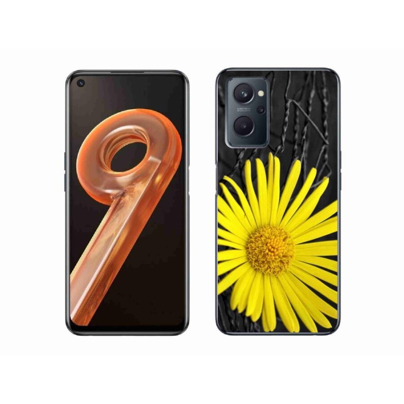 Zselés tok mmCase a Realme 9i készülékhez - sárga virág