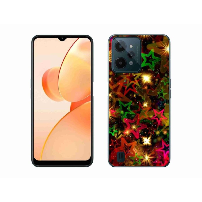 Gél borító mmCase mobilhoz Realme C31 - színes csillagok