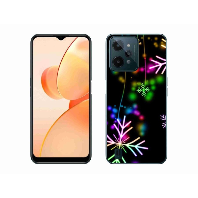 Zselés borító mmCase mobilhoz Realme C31 - színes pelyhek