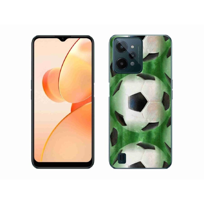 Gél borítás mmCase mobilhoz Realme C31 - focilabda