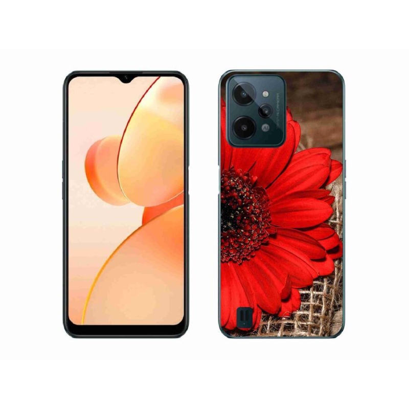 Gél borító mmCase mobilhoz Realme C31 - gerbera