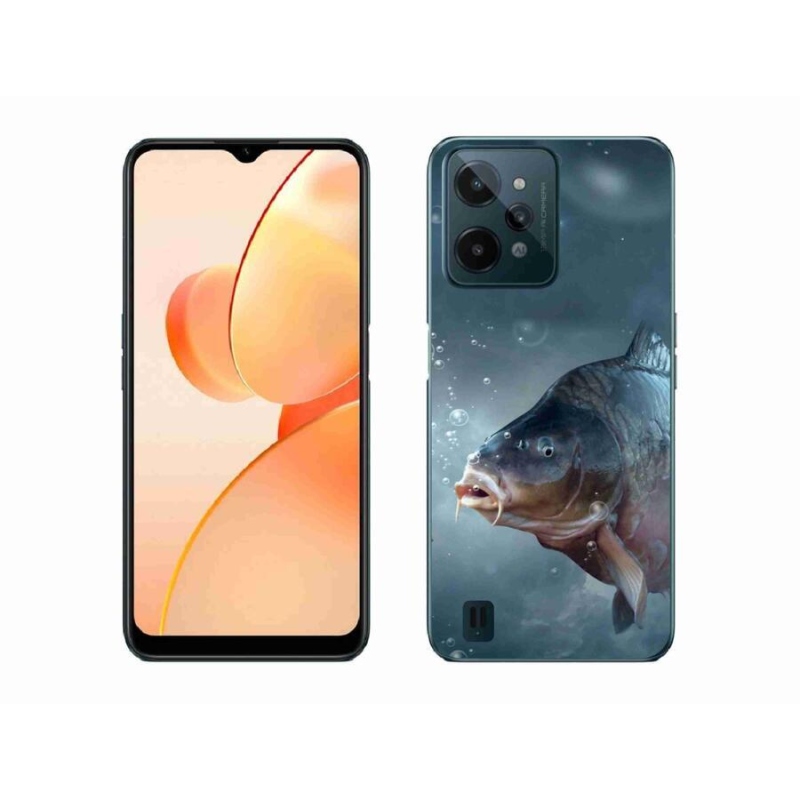 Zselés borító mmCase mobil Realme C31 - ponty és buborékok