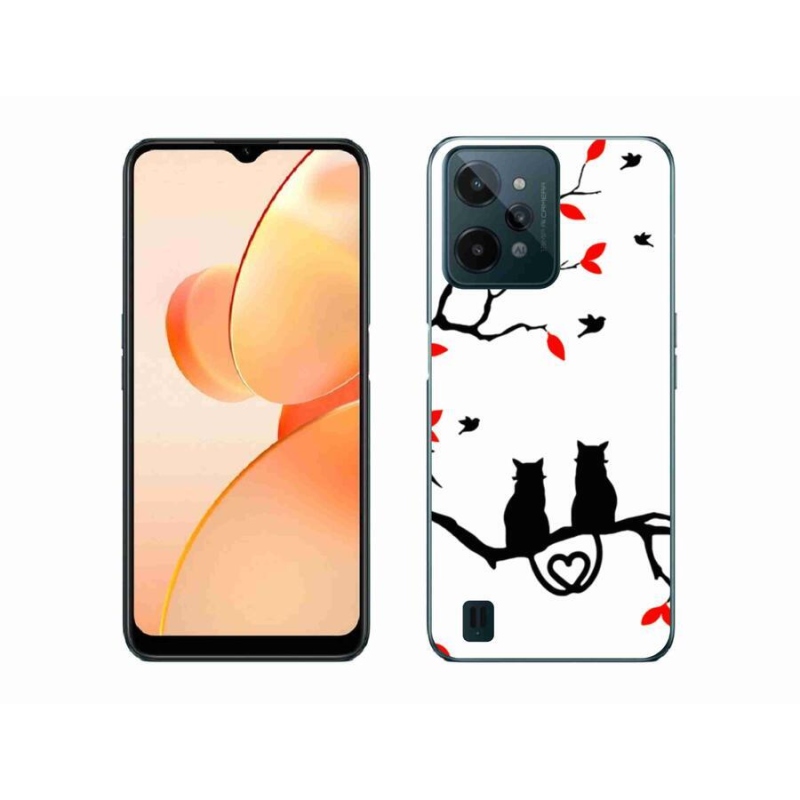 Gél borító mmCase mobilhoz Realme C31 - macska szeretet