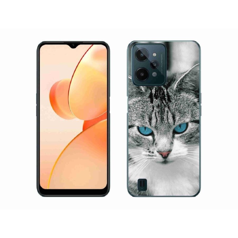 Gél borító mmCase mobilhoz Realme C31 - macskaszem 1