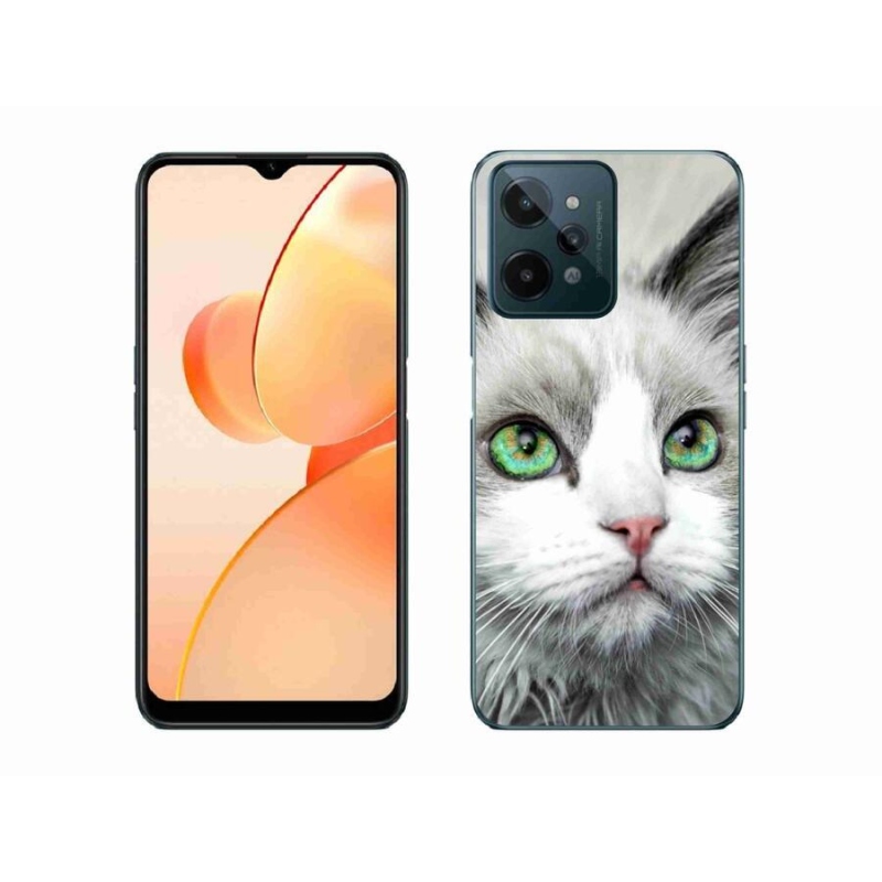 Zselés borító mmCase mobilhoz Realme C31 - macskaszem