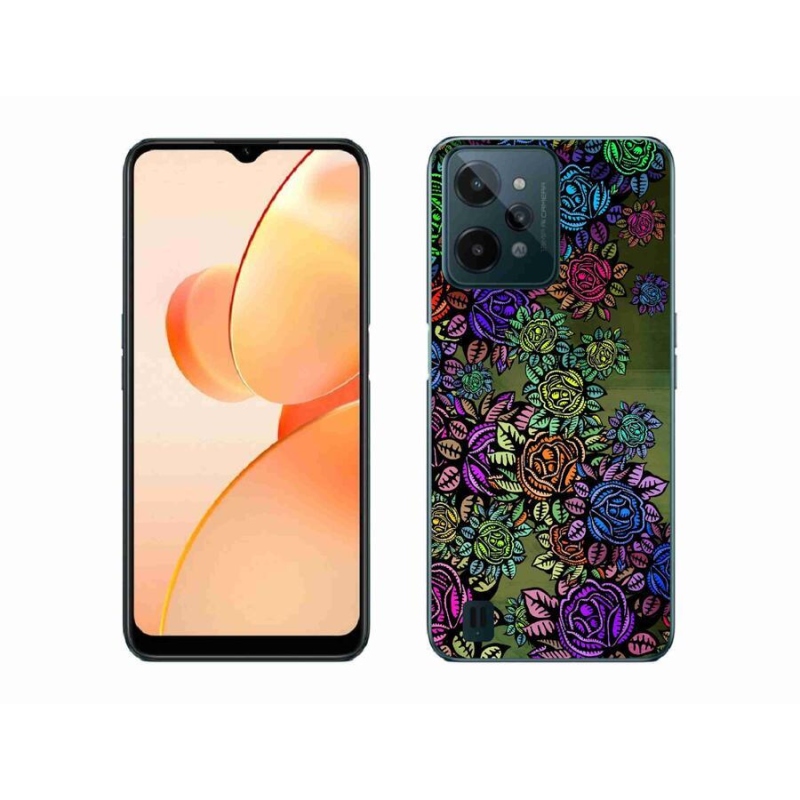 Gél borító mmCase mobilhoz Realme C31 - virágok 6
