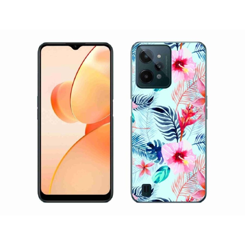 Zselés borító mmCase mobilhoz Realme C31 - virágok