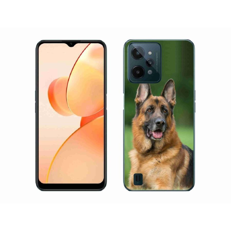 Gél borító mmCase mobilhoz Realme C31 - Német juhászkutya