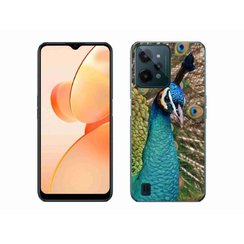 Zselés borító mmCase mobilhoz Realme C31 - páva
