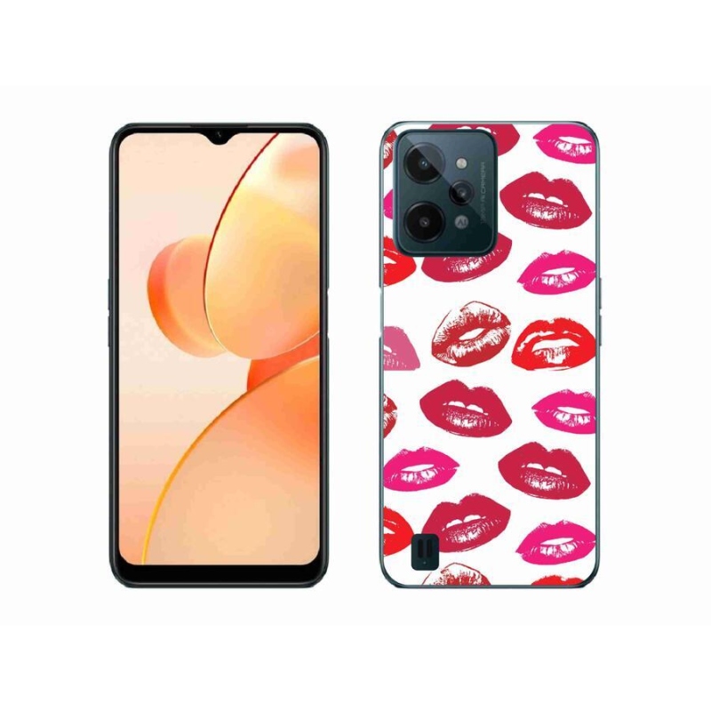 Zselés borító mmCase mobilhoz Realme C31 - ajkak